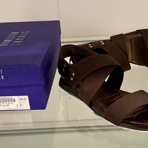 Stuart Weitzman Elastic Fabric Slides
